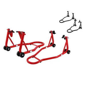 Cavalete universal para moto - Suporte dianteiro/traseiro capacidade 450kg