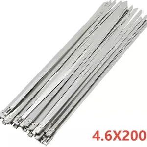 Conjunto 10 abraçadeiras aço inoxidável escape para fita térmica