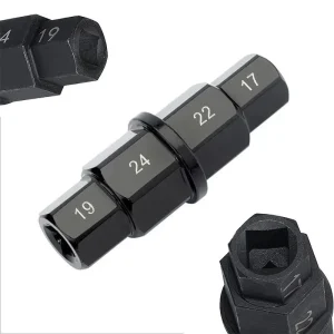 Chave Hexagonal Eixo Moto 4 em 1 - 17/19/22/24mm Aço Cr-V