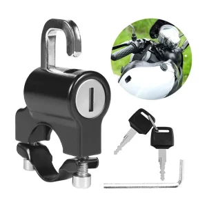Cadeado Anti-Roubo Universal para Capacete de Moto 22-26mm