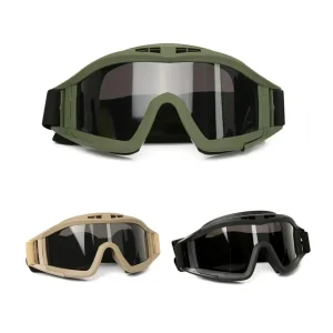 Óculos Tácticos Motociclismo com 3 Lentes Intermutáveis
