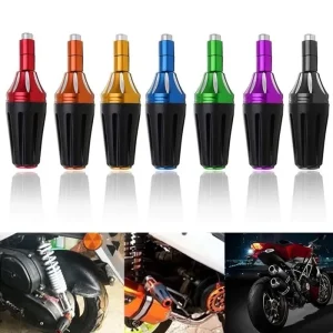Par cogumelos finos alumínio proteção borracha M8 modelo #3 moto cafe