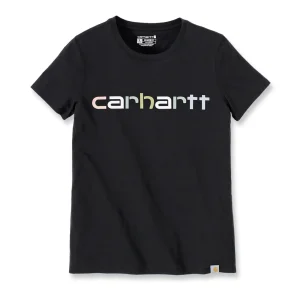 T-shirt de mulher Carhartt com logo estampado Preta
