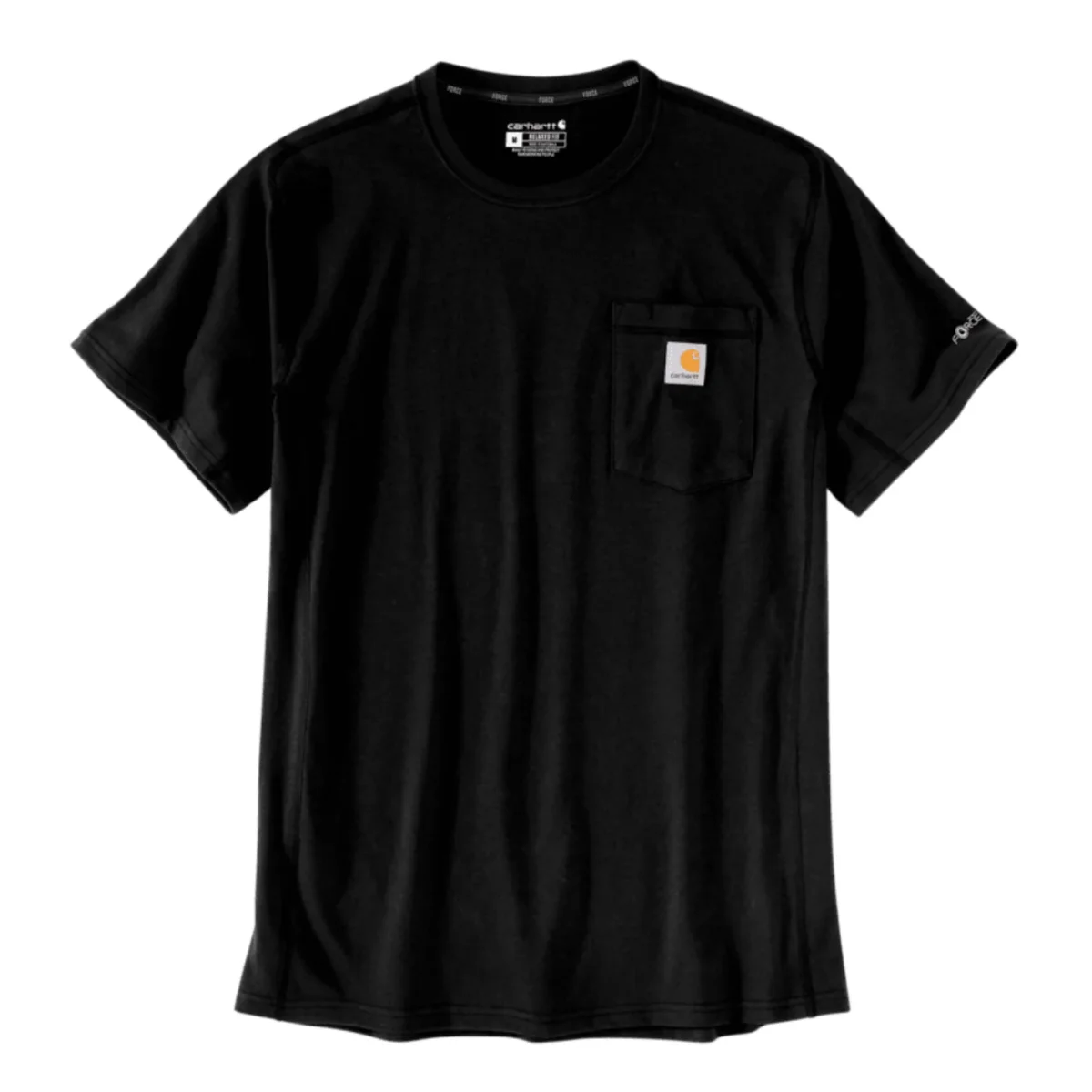 T-shirt com manga curta de homem Carhartt Force Flex em Preto - Image 2