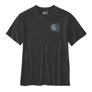 T-shirt de manga curta para homem Carhartt Relaxed Fit Lightweight C Graphic em Preto
