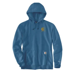 Sweatshirt com capuz de homem Carhartt Force Logo em Azul