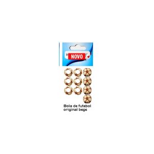 Miçanga Boia Barão cod 370 bolinha futebol ORIGINAL BEGE