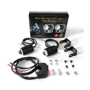 Faróis Auxiliares LED Bifocais Fisheye 30W - 6000LM com Interruptor
