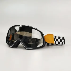 Óculos ski motocross retro cafe racer scrambler