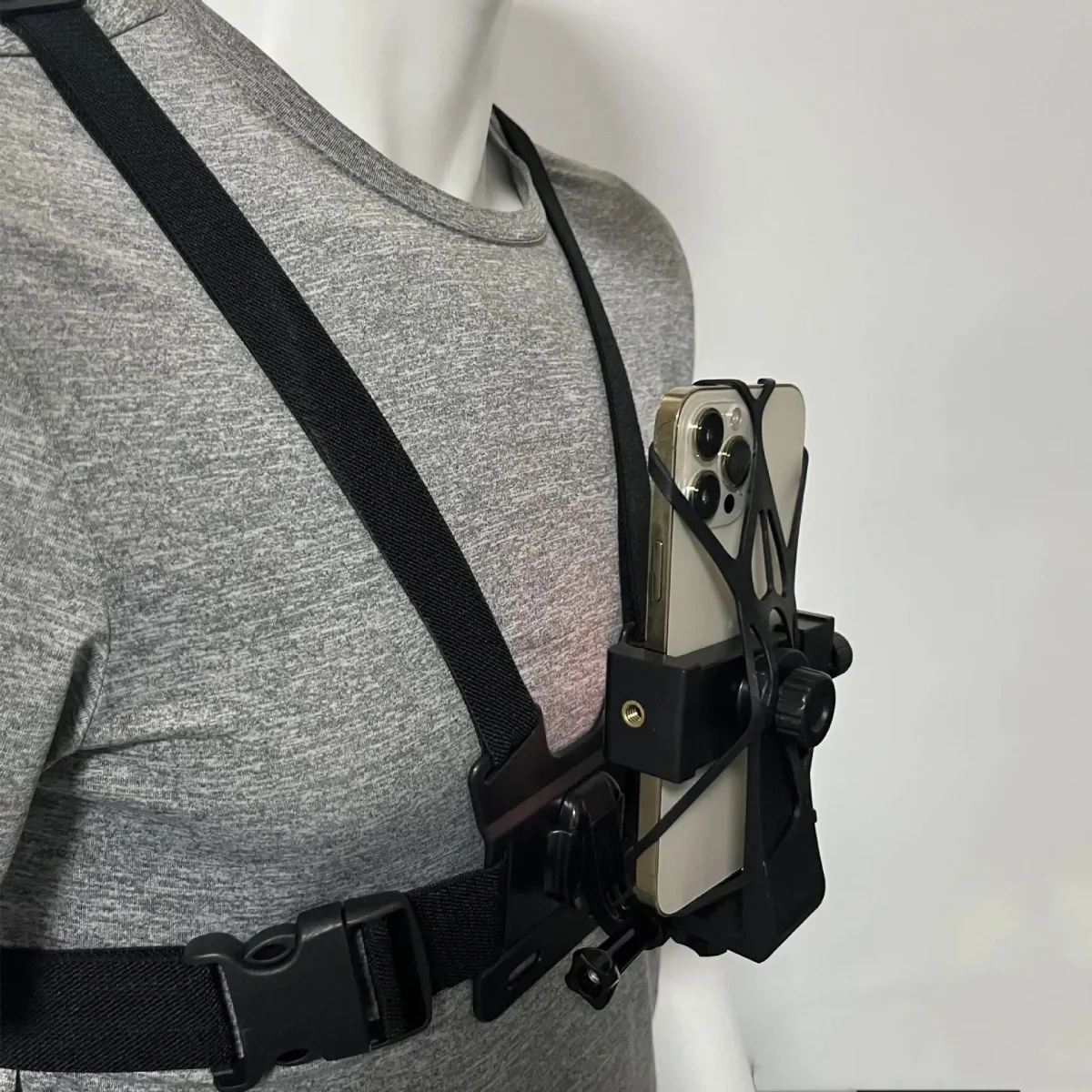 Suporte de colete para telemóvel - Rotação 360° compatível GoPro - Image 7