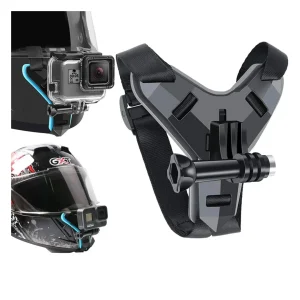 Suporte de Câmara GoPro e Telemóvel para Queixada de Capacete