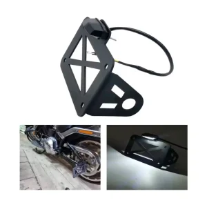 Suporte Lateral de Matrícula Universal com Iluminação LED