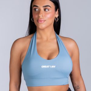 HALTER NECK BRA GREAT I AM ICE