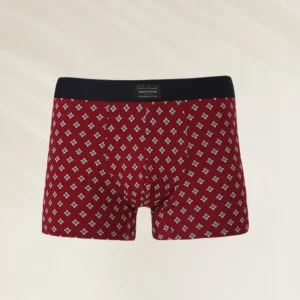 Boxer Homem "geométrico vermelho"