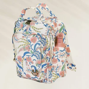 Mochila Floral com Compartimento PC